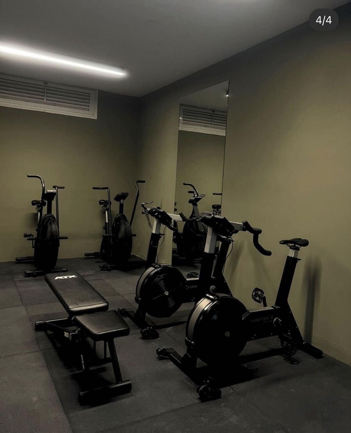 Air bikes and conditioning equipment in the FIIT Paphos conditioning room